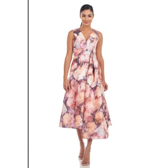 KAY UNGER New York Women Lady's Soft Orchid Dress 4 - Picture 1 of 10